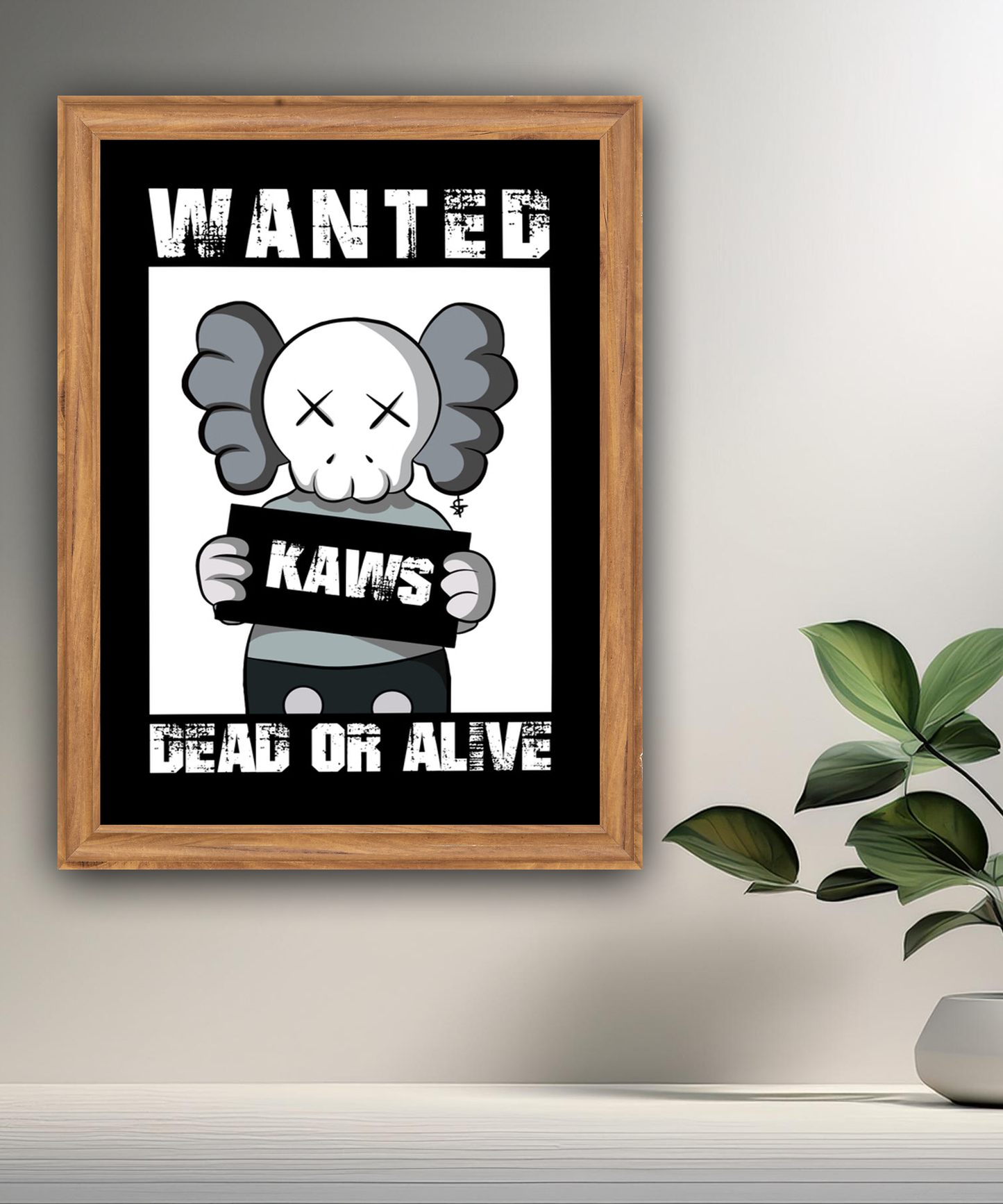 Poster Kaws Wanted