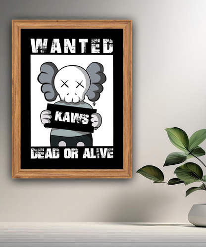 Poster Kaws Wanted