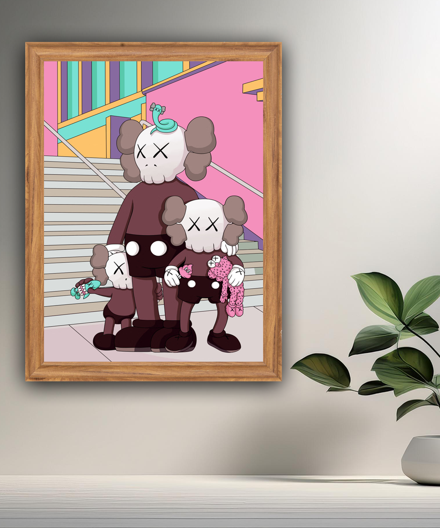 Poster Kaws illustration