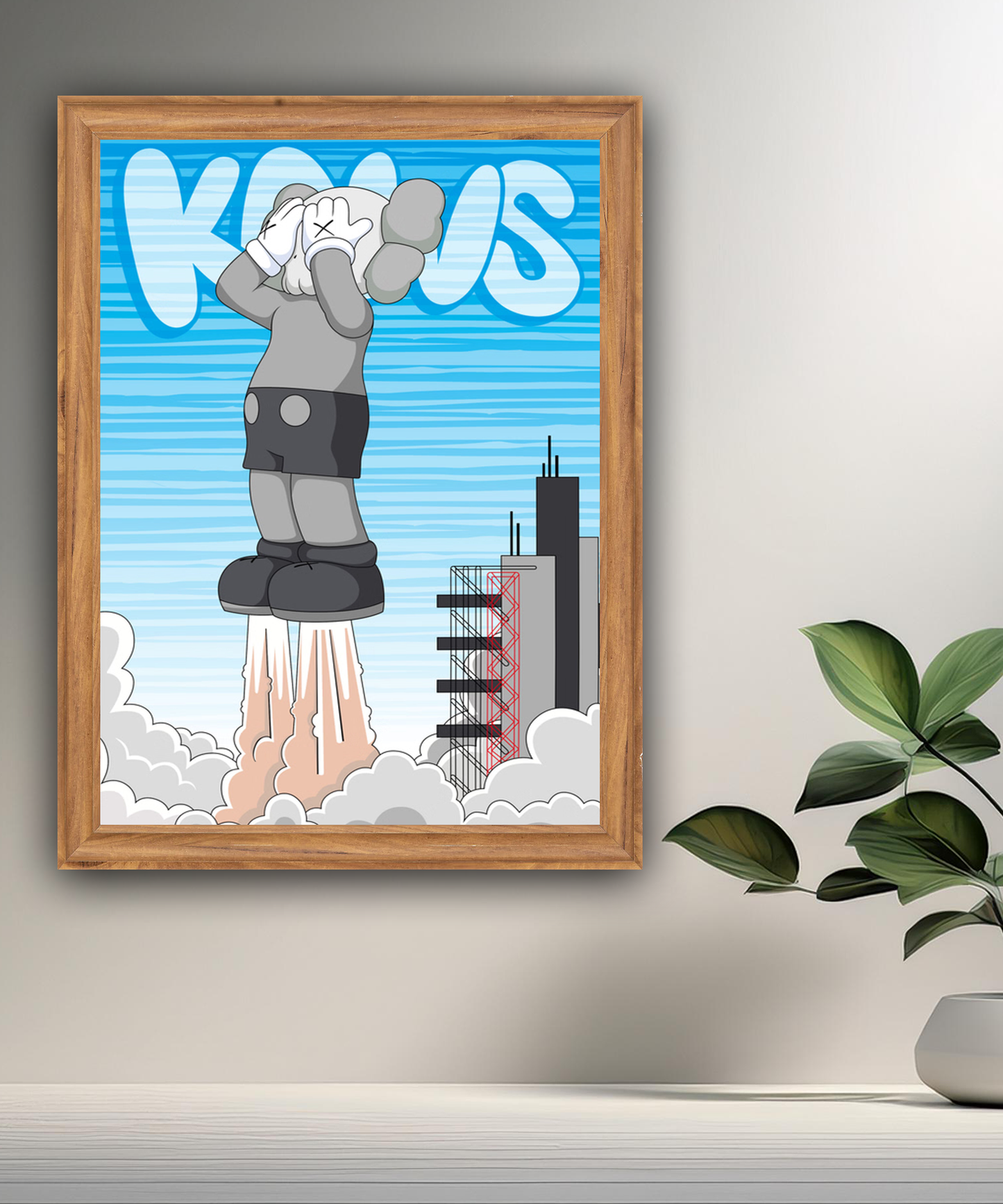 Poster Kaws Fusée
