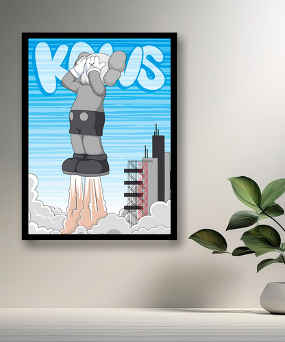 Poster Kaws Fusée