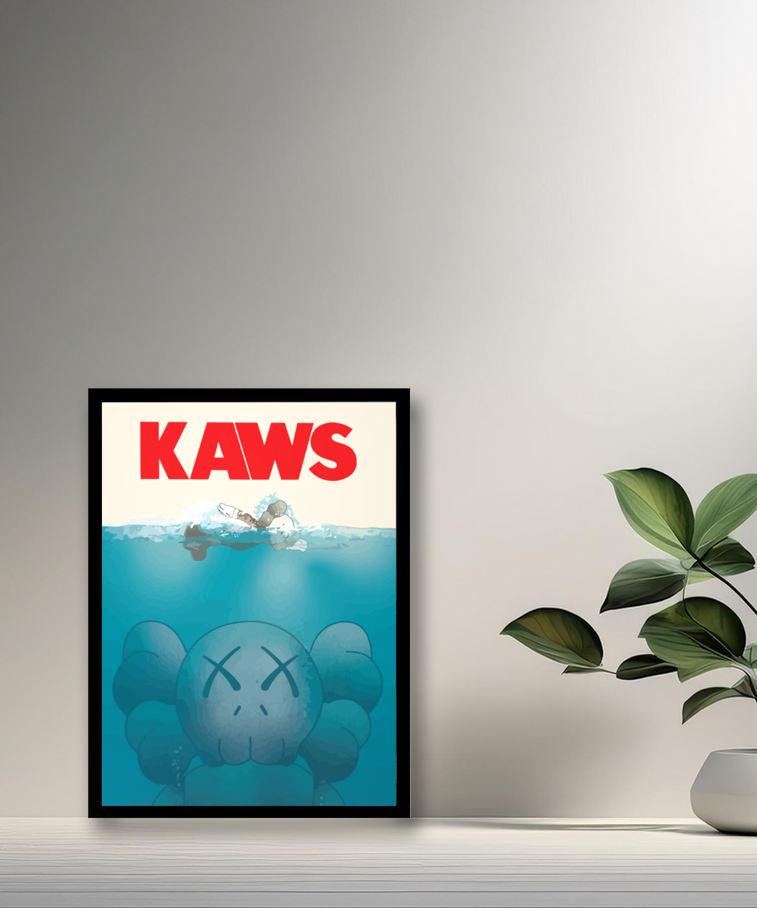 Cadre photo Kaws Requin