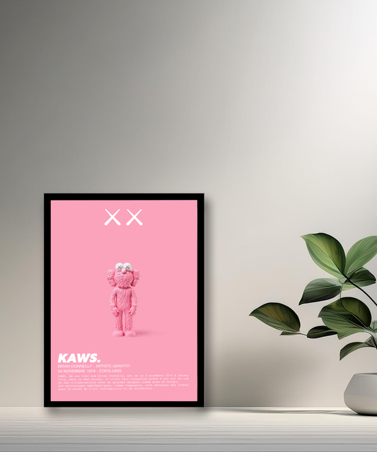 Kaws Companion Fotorahmen rosa