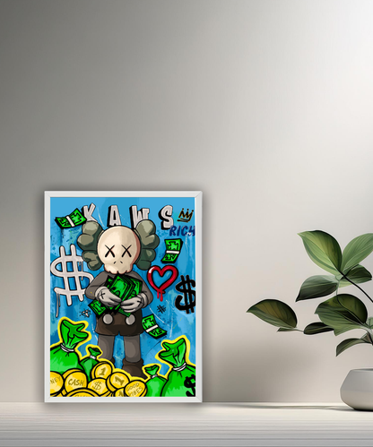 Poster Kaws money