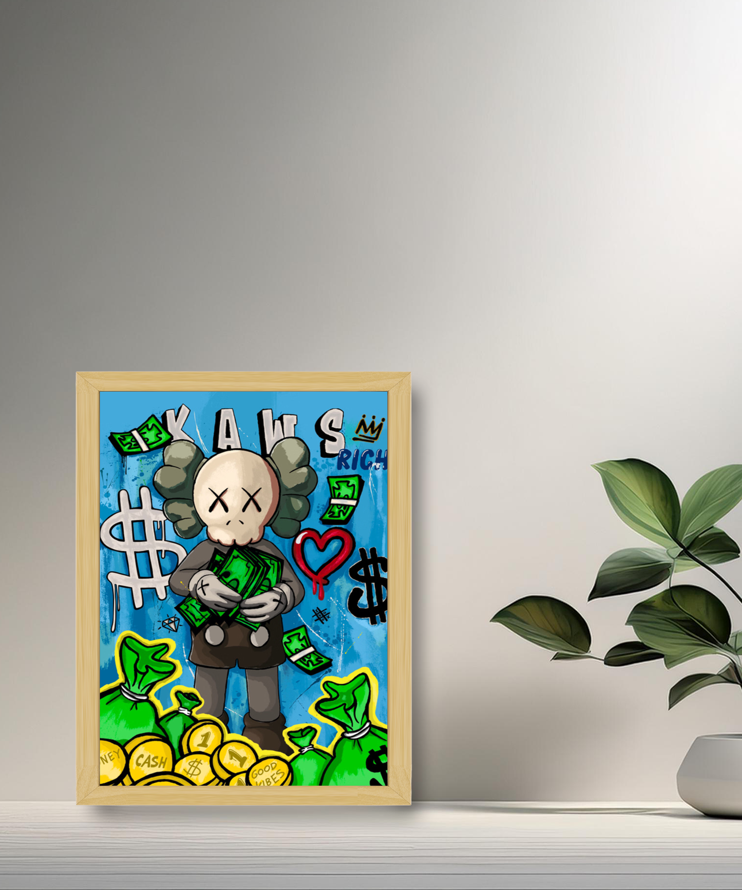 Poster Kaws money