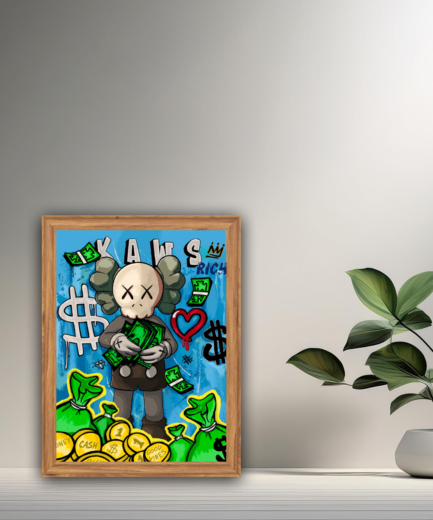 Poster Kaws money