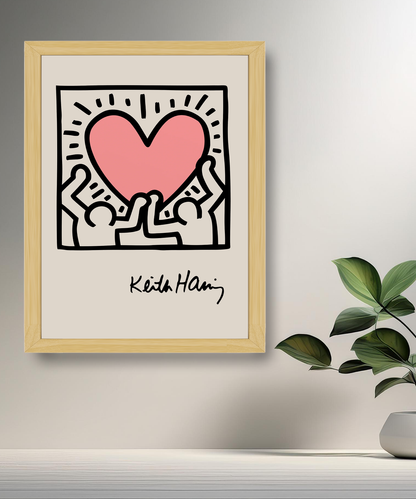 Cadre photo Keith Haring Heart