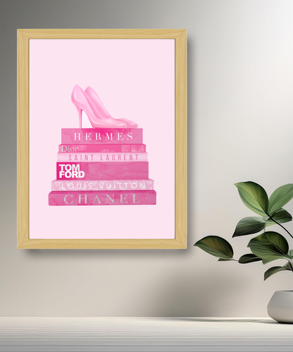 Cadre photo Talons sur les livres