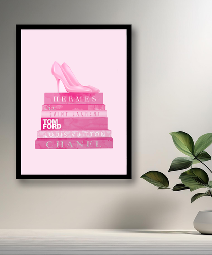 Cadre photo Talons sur les livres