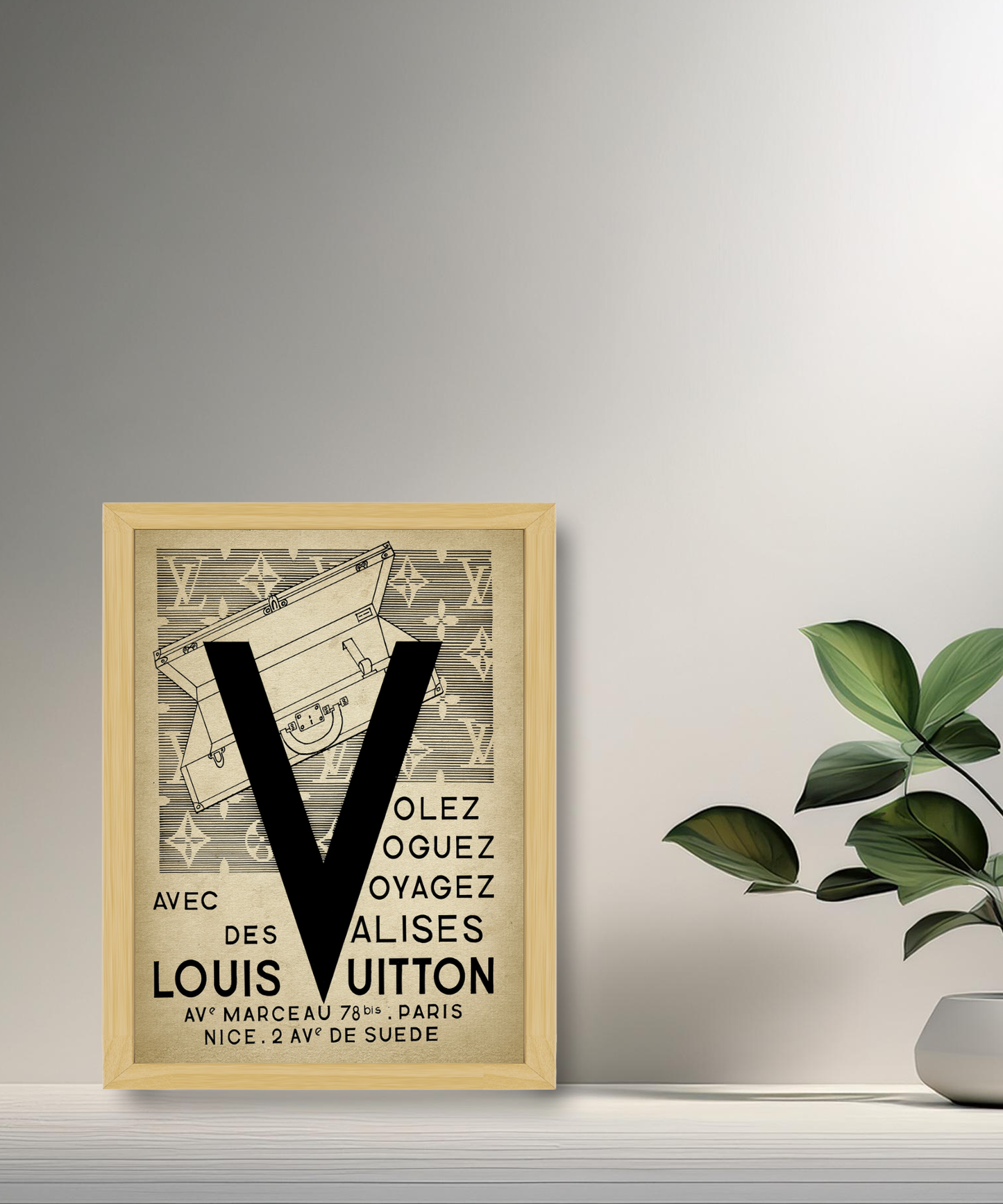 Cadre photo Louis Vuitton illustration