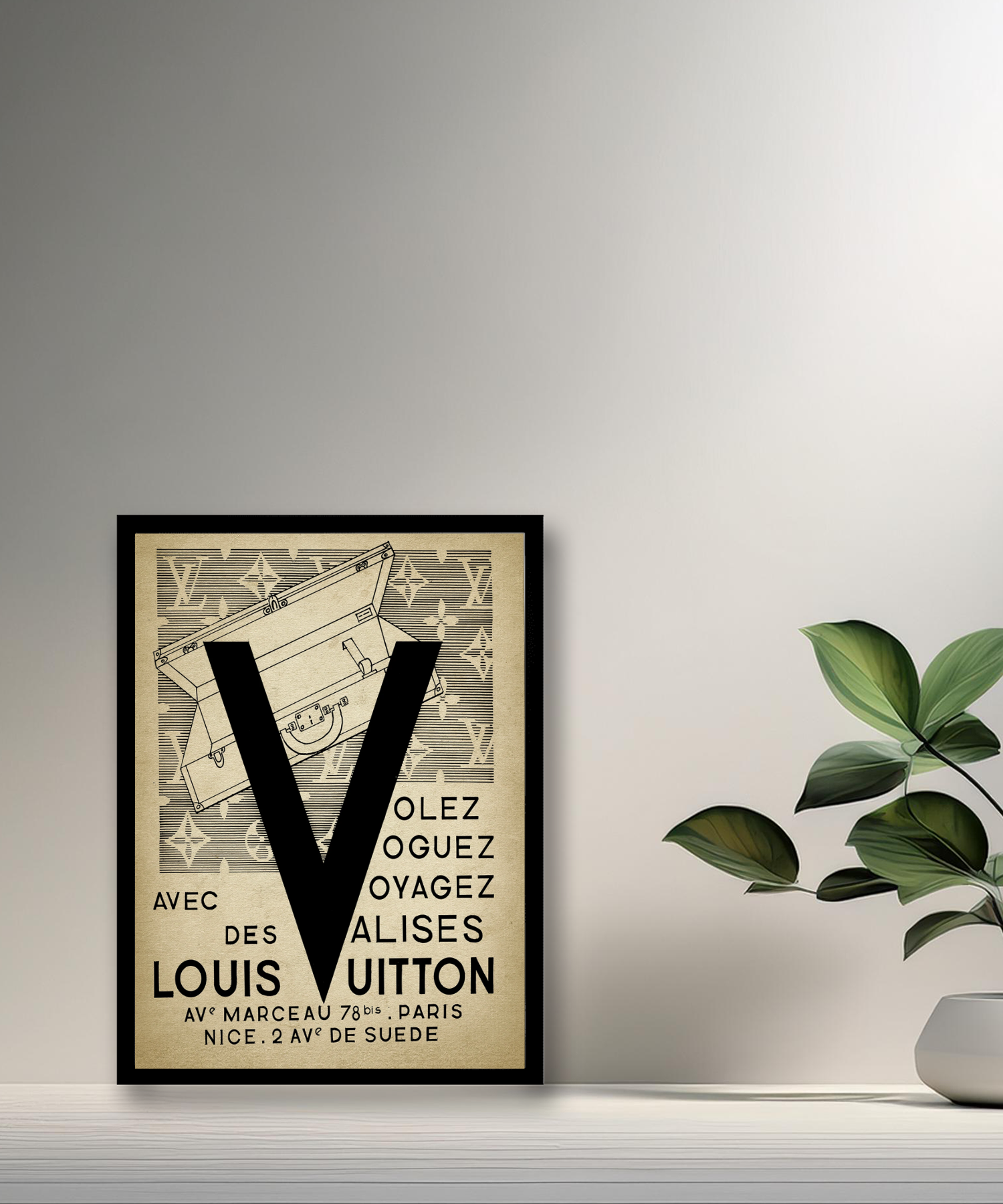 Cadre photo Louis Vuitton illustration