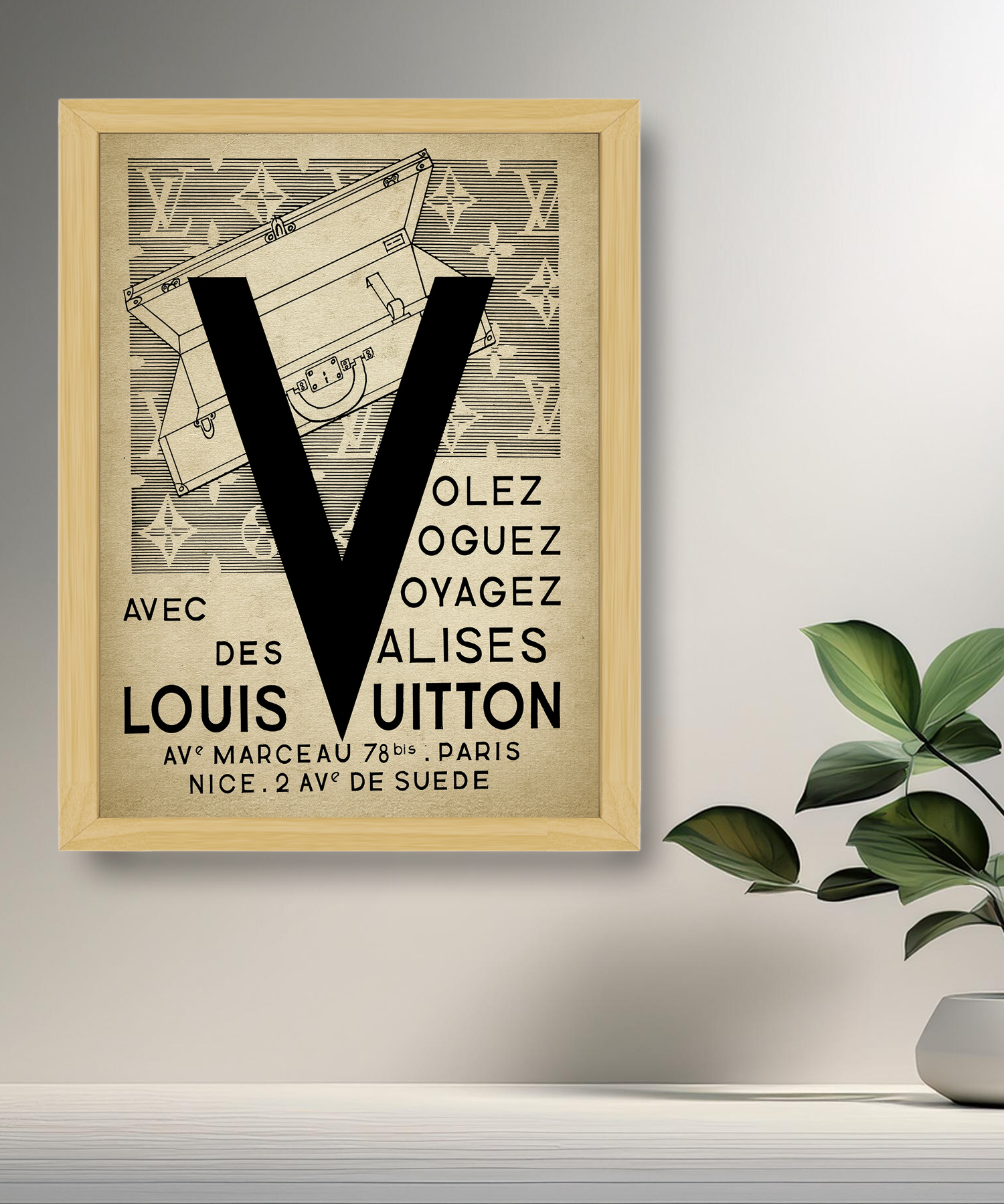 Cadre photo Louis Vuitton illustration