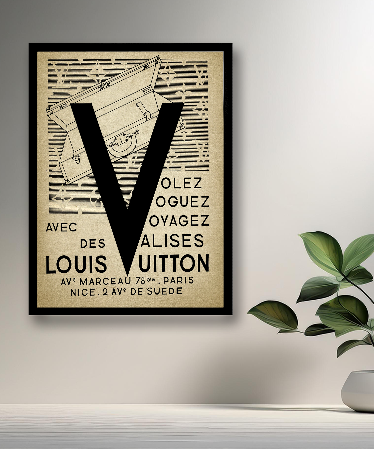 Cadre photo Louis Vuitton illustration