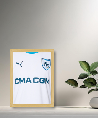 Cadre photo Maillot domicile Olympique de Marseille