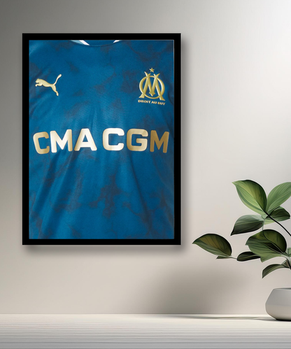 Cadre photo Maillot extérieur Olympique de Marseille