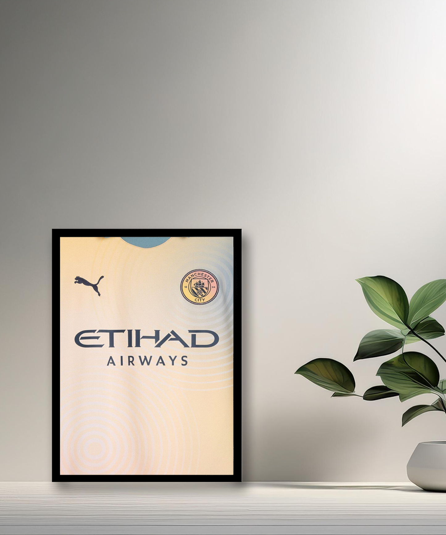 Cadre photo Maillot de Manchester City Fourth