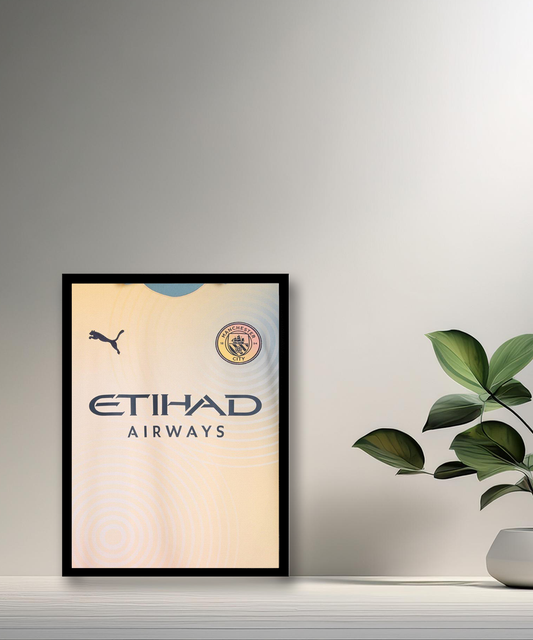 Cadre photo Maillot de Manchester City Fourth
