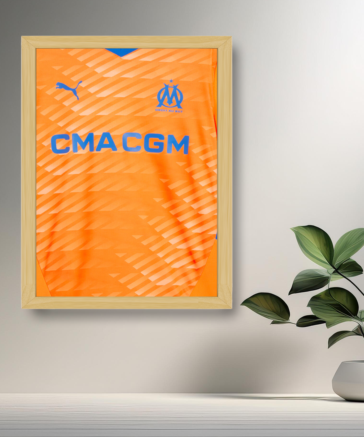 Cadre photo Maillot third Olympique de Marseille