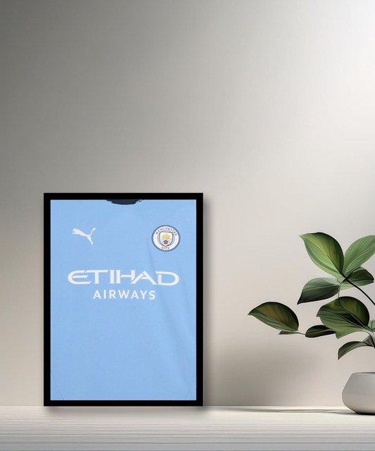 Cadre photo Maillot de Manchester City domicile