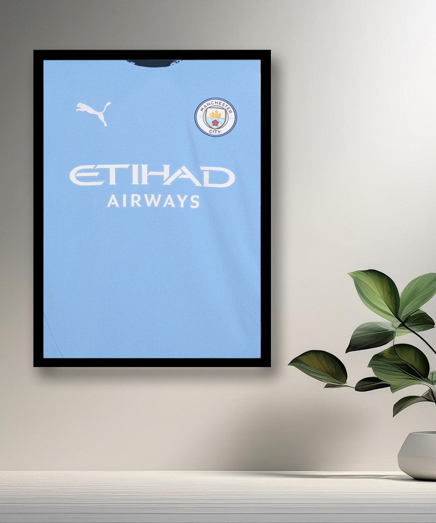 Cadre photo Maillot de Manchester City domicile