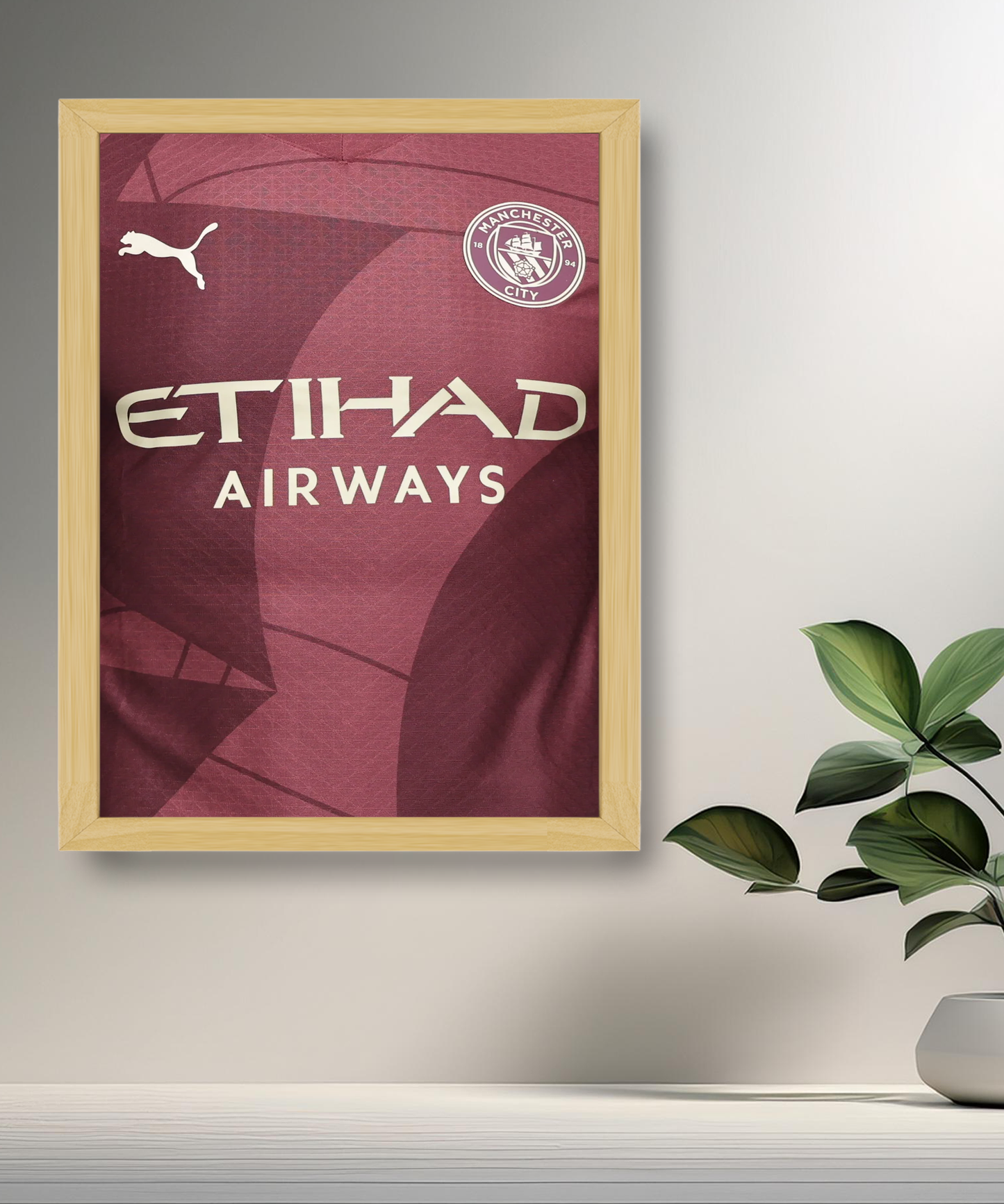 Cadre photo Maillot de Manchester City Third