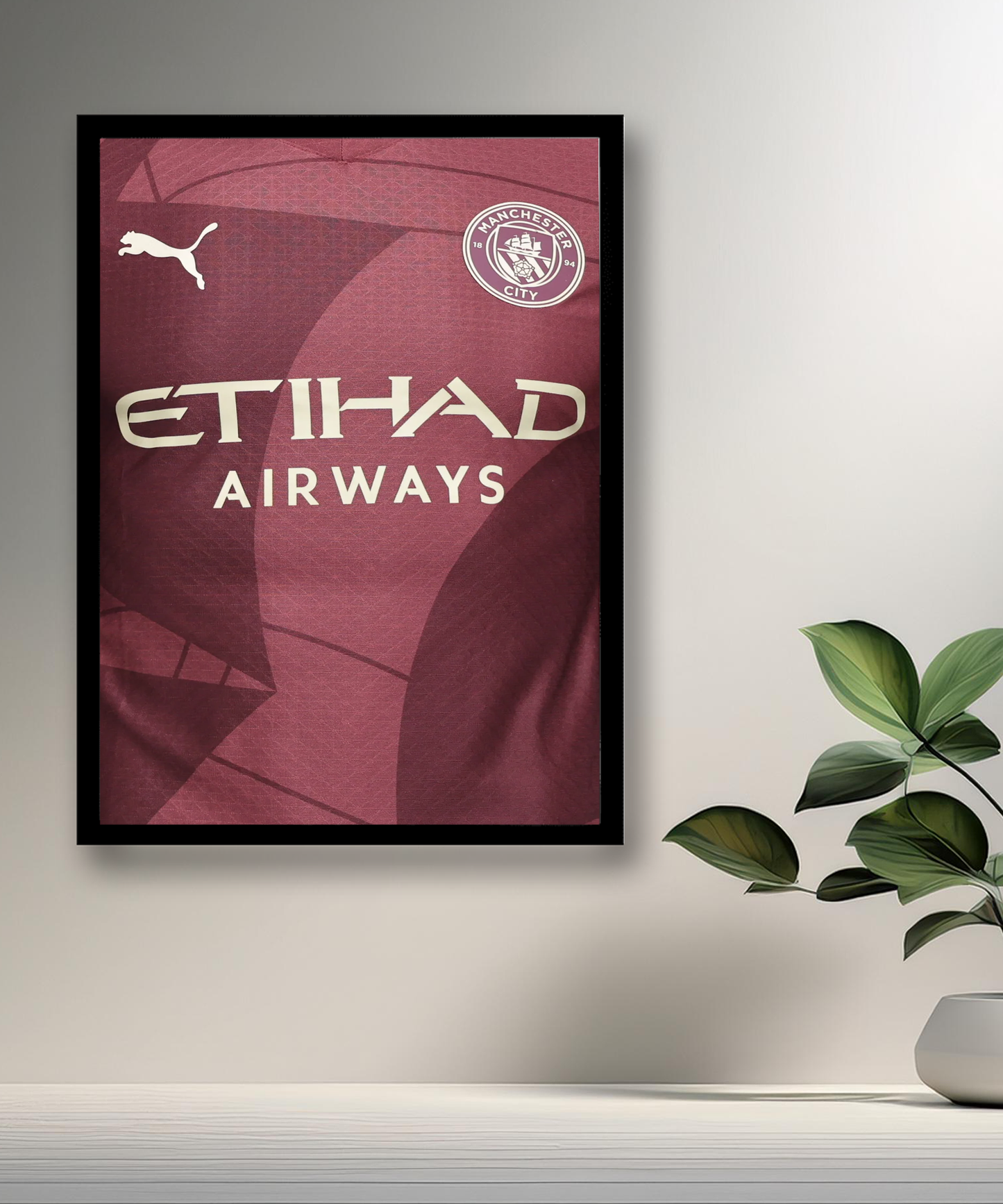Cadre photo Maillot de Manchester City Third