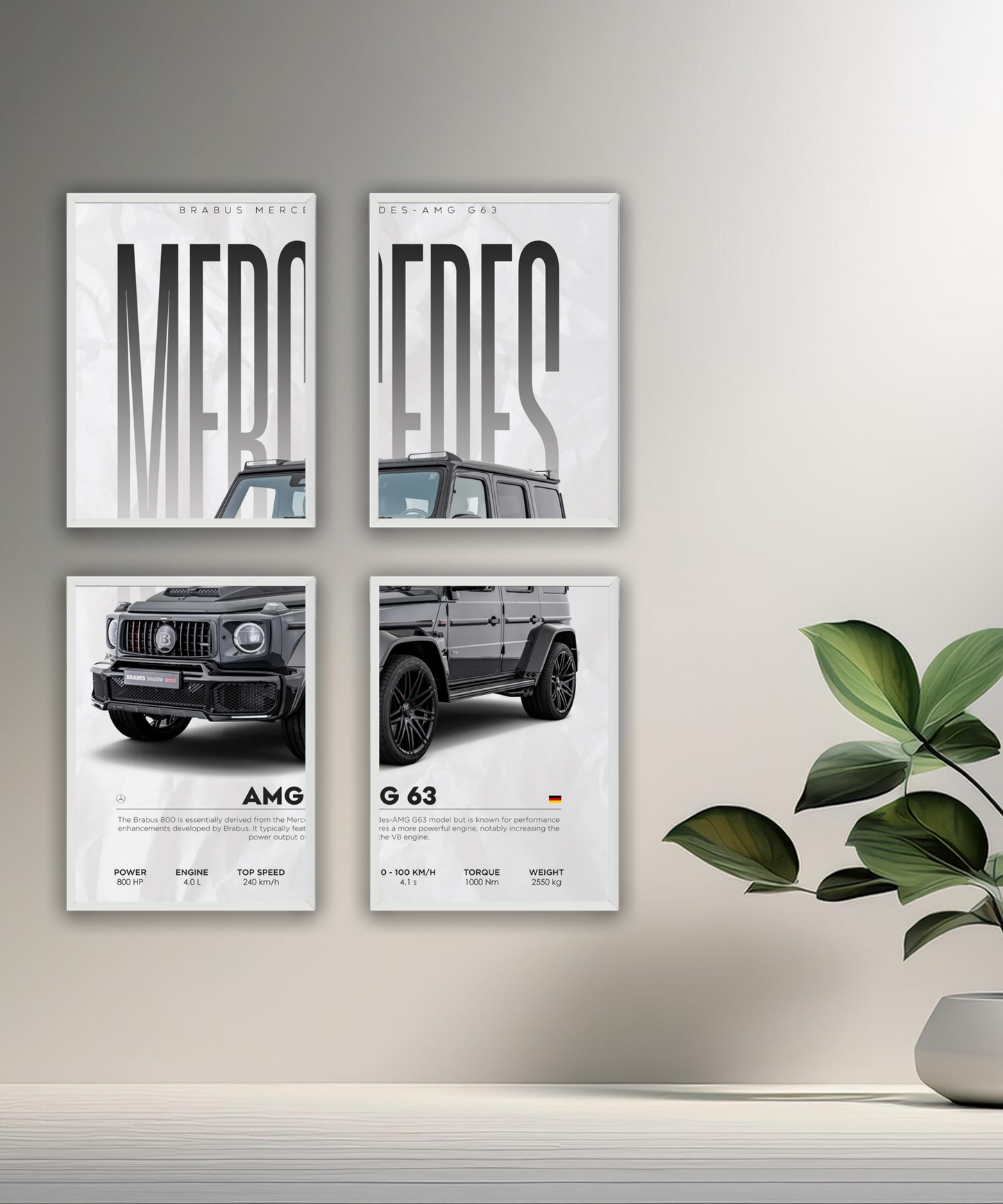 Poster encadré Mercedes G63 AMG