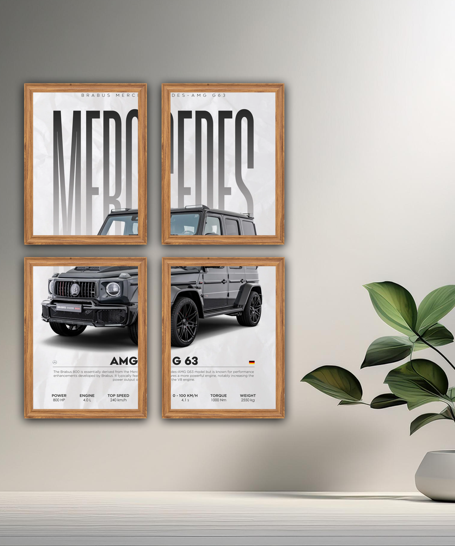Poster encadré Mercedes G63 AMG
