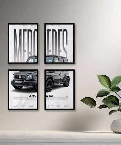 Poster encadré Mercedes G63 AMG