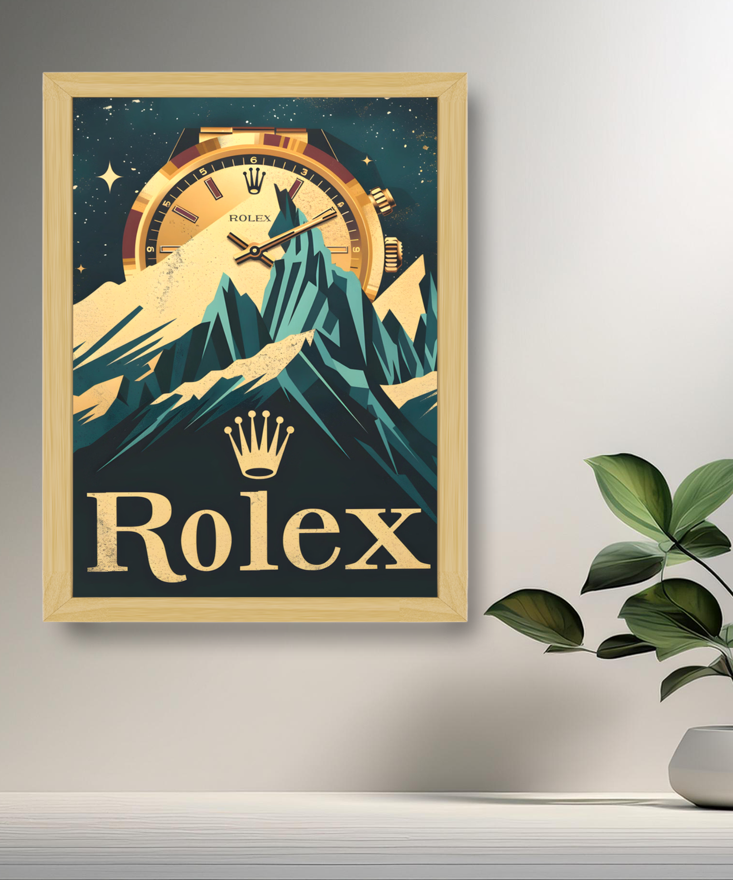 Cadre photo Rolex illustration