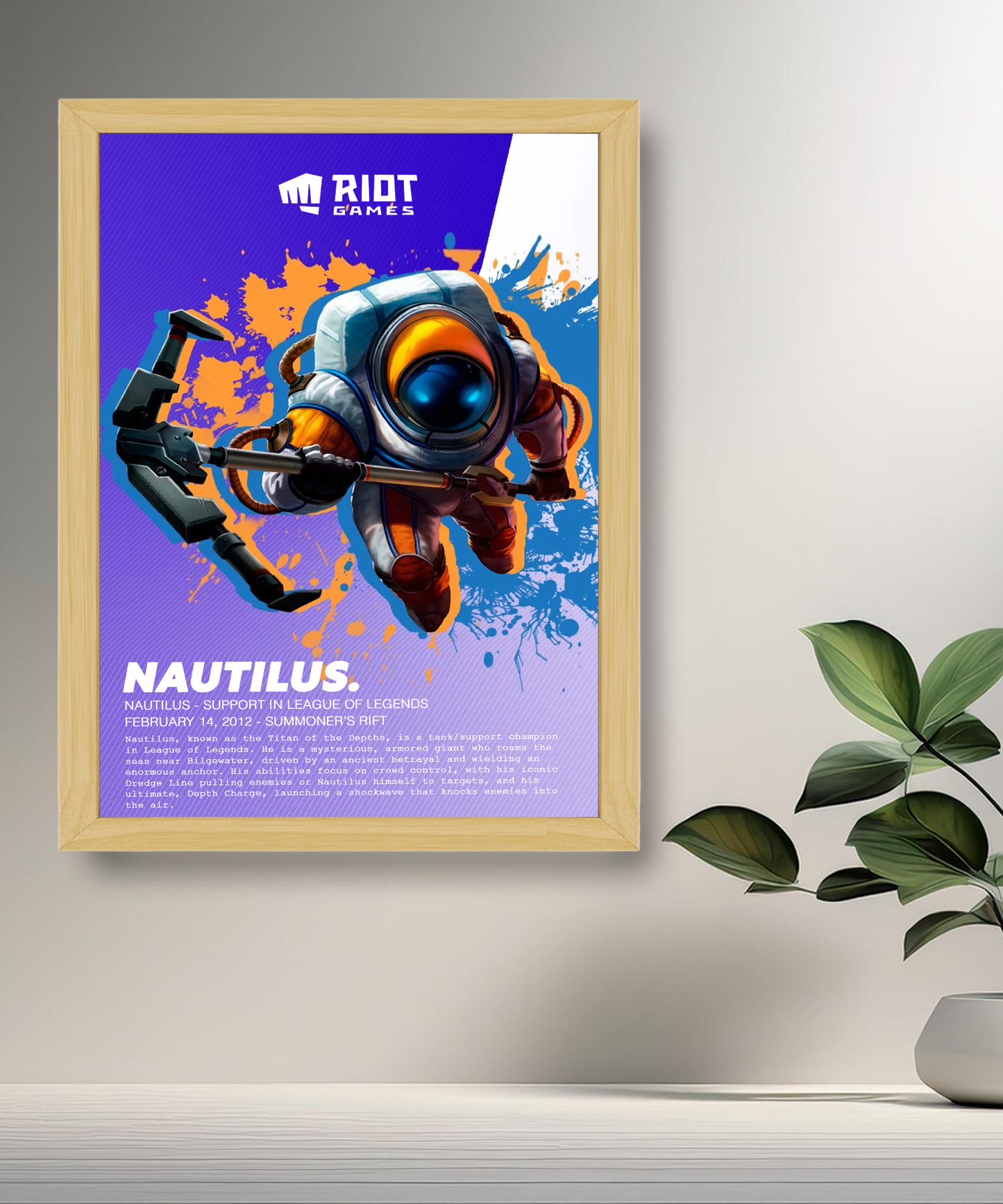 Nautilus League of Legends-Fotorahmen