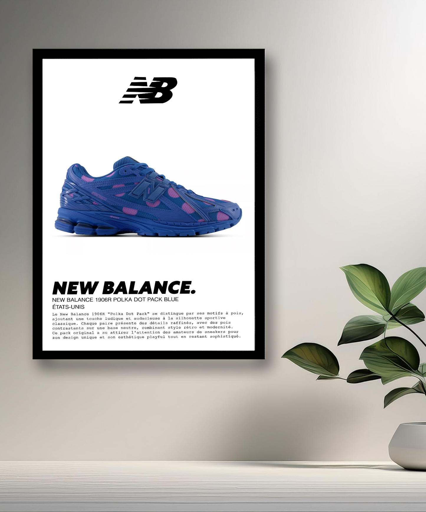 New Balance 1906R Polka Dot Pack Blauer Fotorahmen 