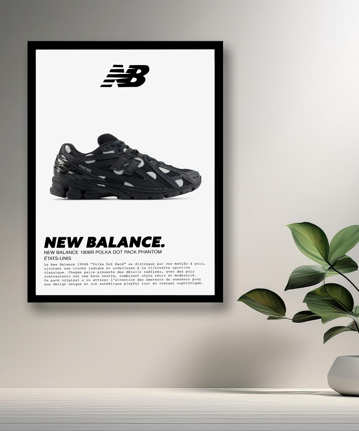 New Balance 1906R Polka Dot Pack Phantom Bilderrahmen 