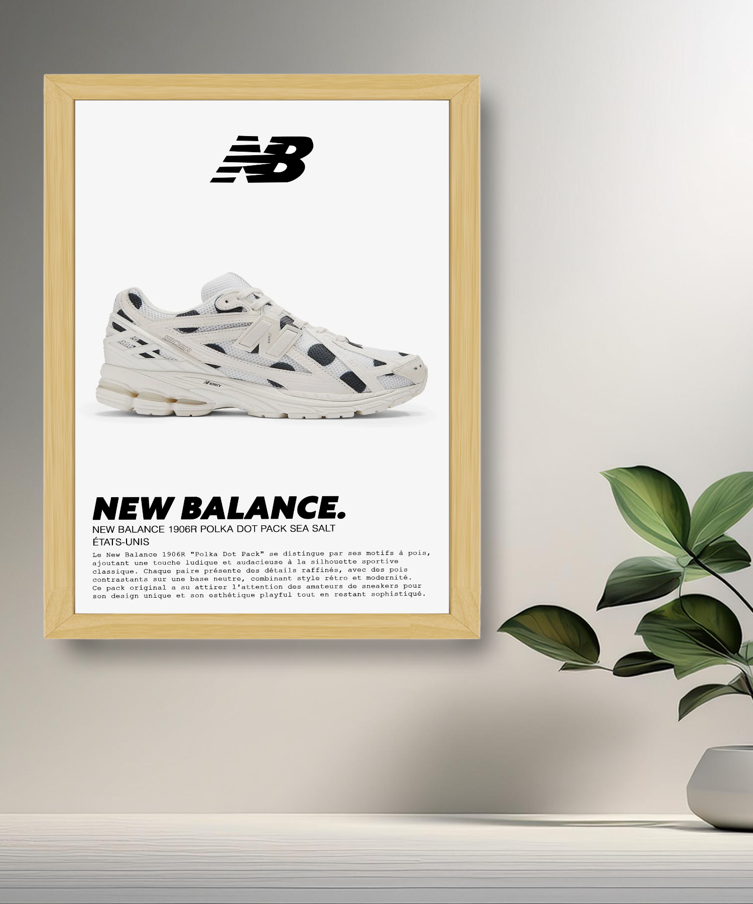 Cadre photo New Balance 1906R Polka Dot Pack Sea Salt