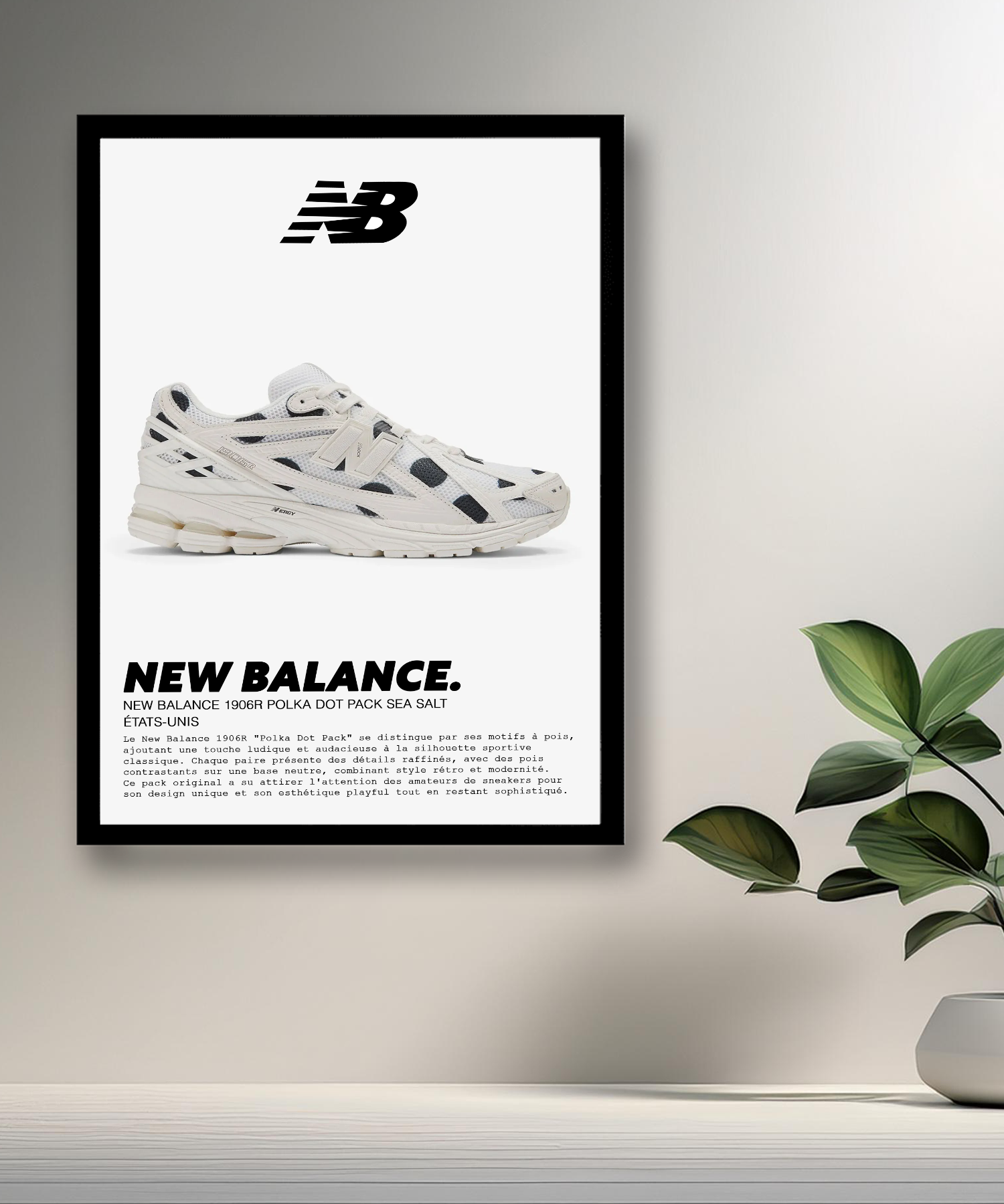 Cadre photo New Balance 1906R Polka Dot Pack Sea Salt