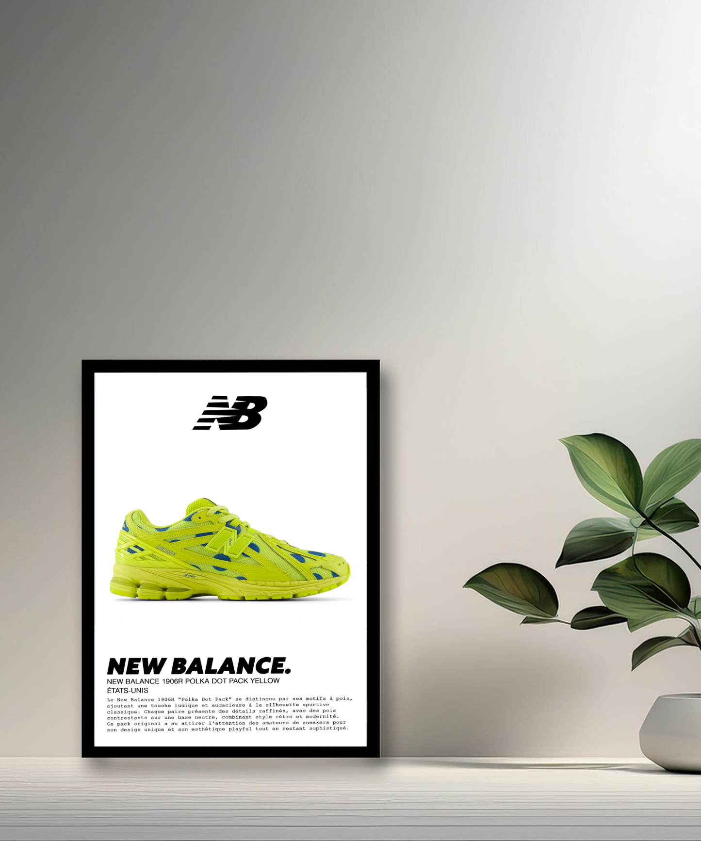 New Balance 1906R Polka Dot Pack Gelber Fotorahmen 