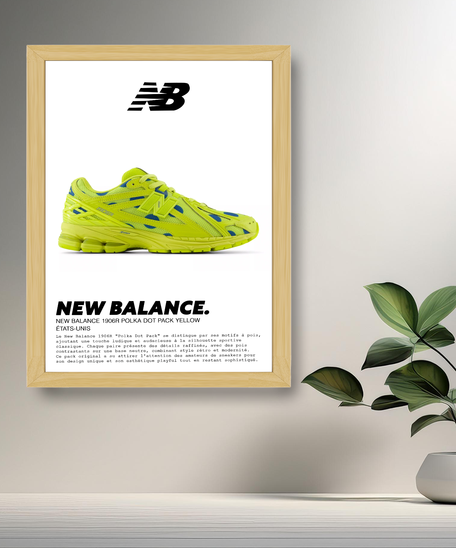 Cadre photo New Balance 1906R Polka Dot Pack Yellow