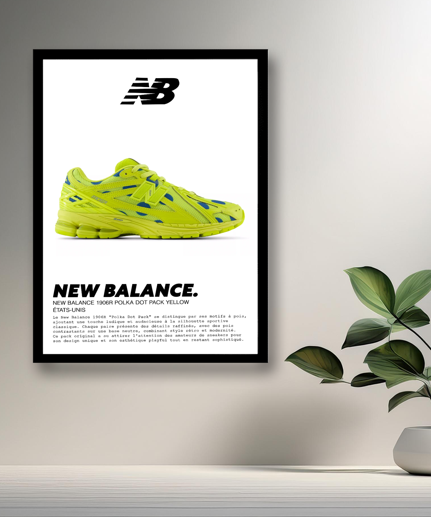 New Balance 1906R Polka Dot Pack Gelber Fotorahmen 