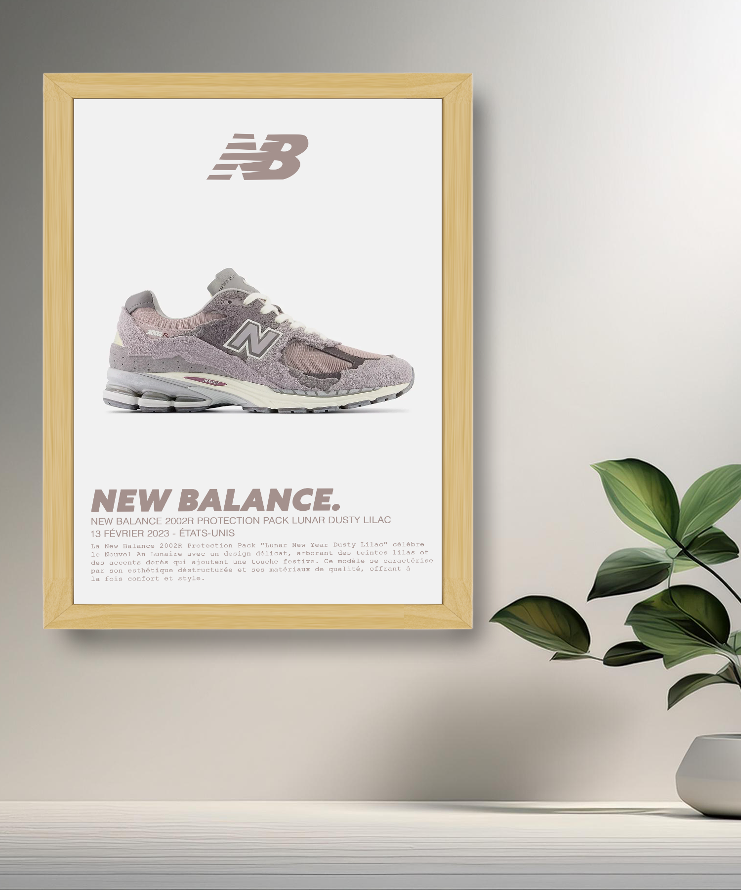 Cadre photo New Balance 2002R Protection Pack Lunar Dusty Lilac