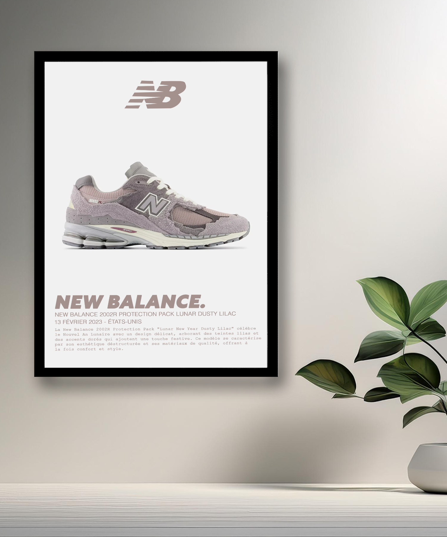 Cadre photo New Balance 2002R Protection Pack Lunar Dusty Lilac