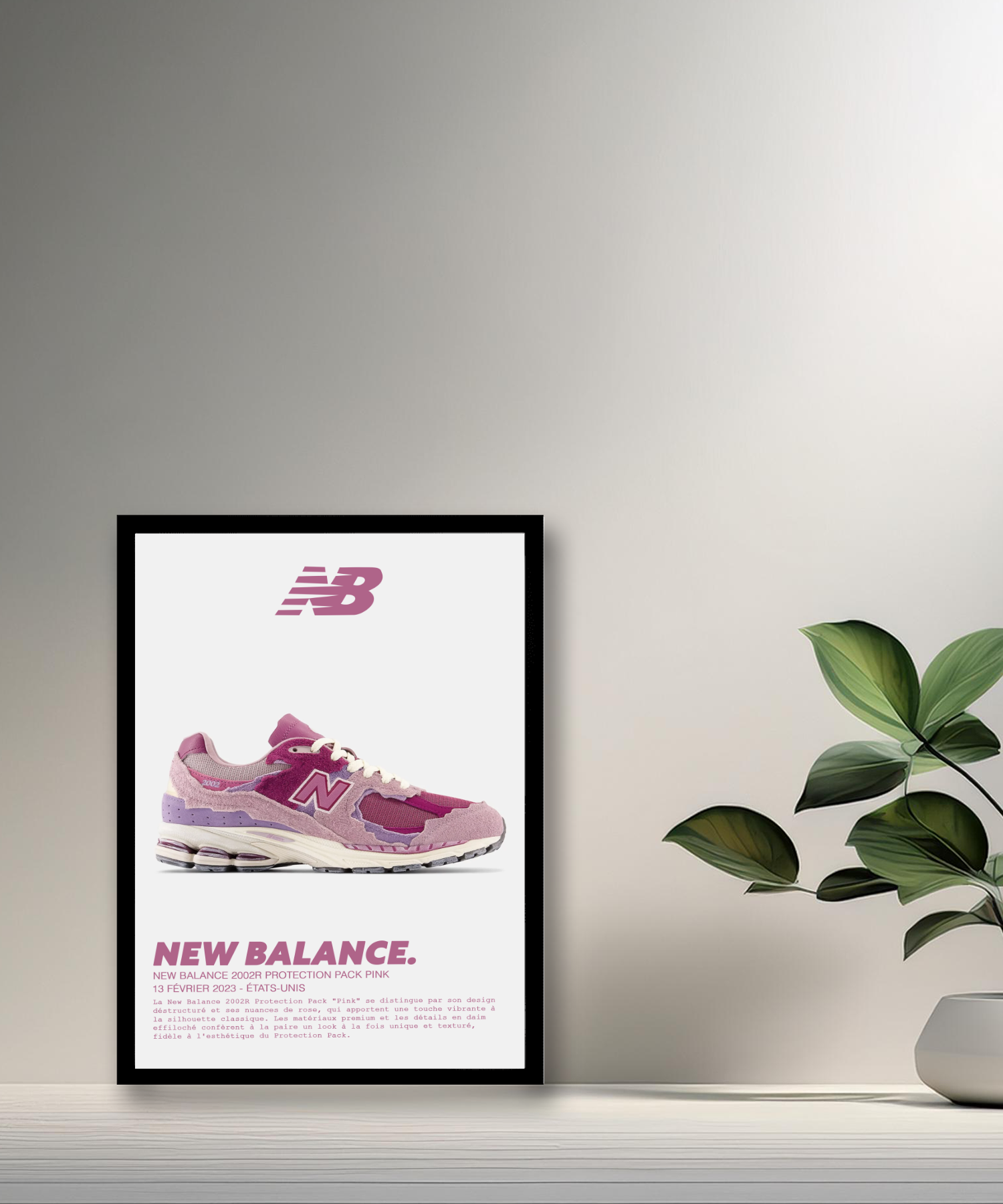 Cadre photo New Balance 2002R Protection Pack Pink