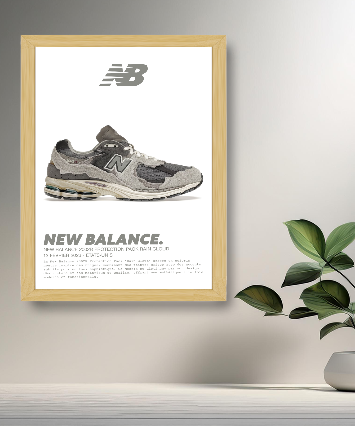 Cadre photo New Balance 2002R Protection Pack Rain Cloud