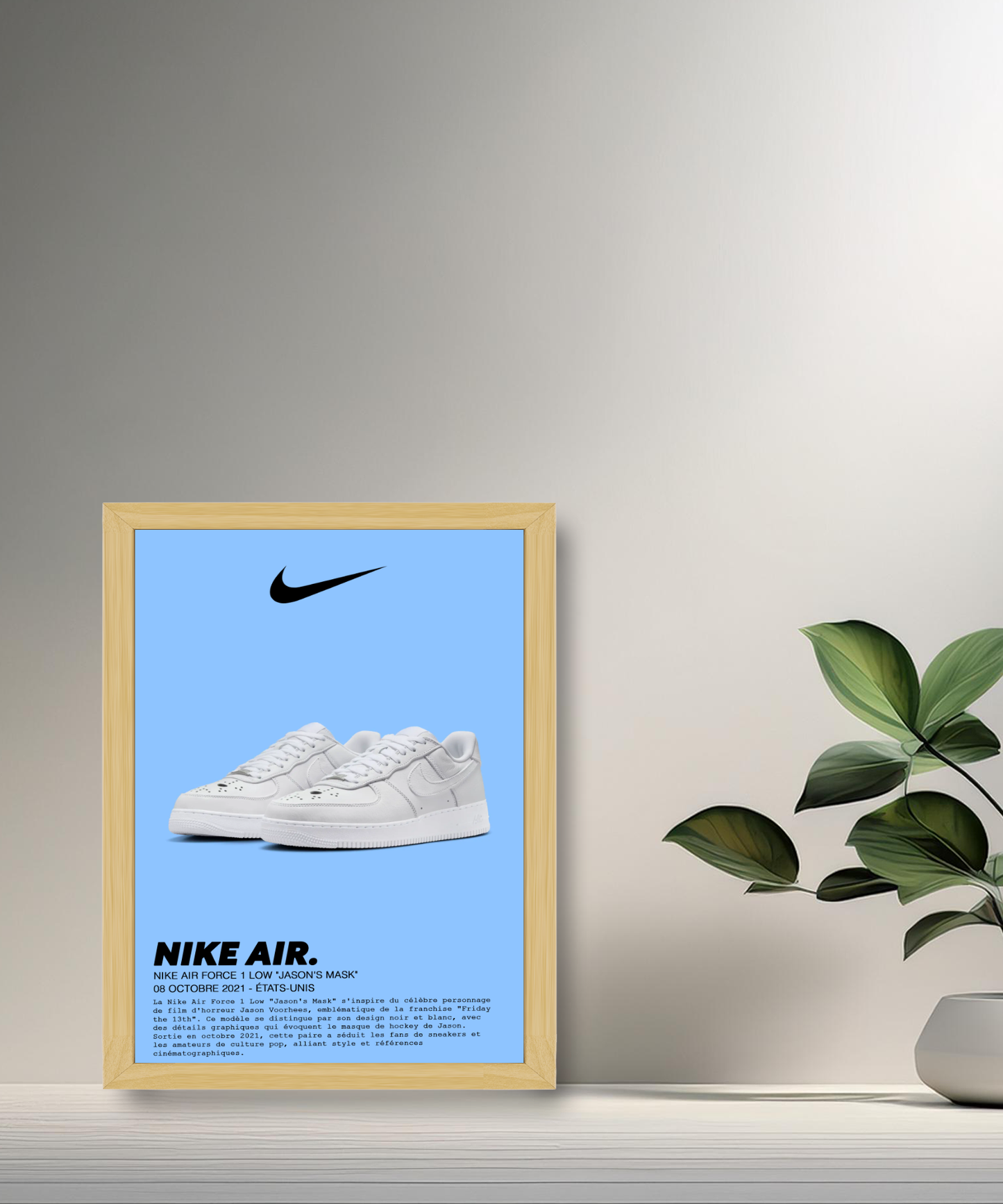 Nike Air Force 1 Low Jason's Mask Fotorahmen 