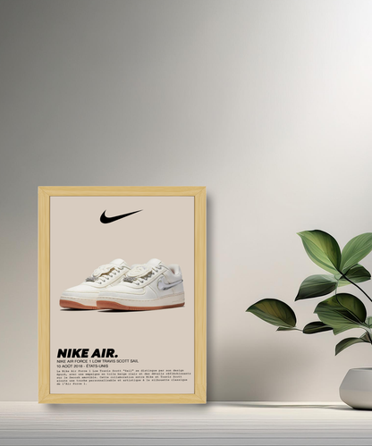 Travis Scott x Nike Air Force 1 Low Sail Fotorahmen 