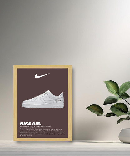 Travis Scott x Nike Air Force 1 Low Utopia Fotorahmen 