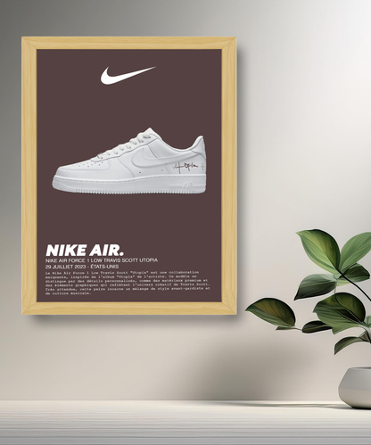 Travis Scott x Nike Air Force 1 Low Utopia Fotorahmen 