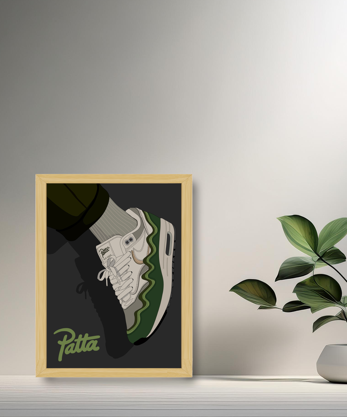 Cadre photo Nike Air Max Patta vert
