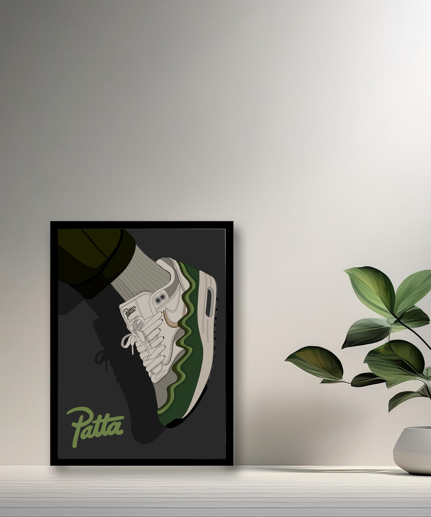 Cadre photo Nike Air Max Patta vert