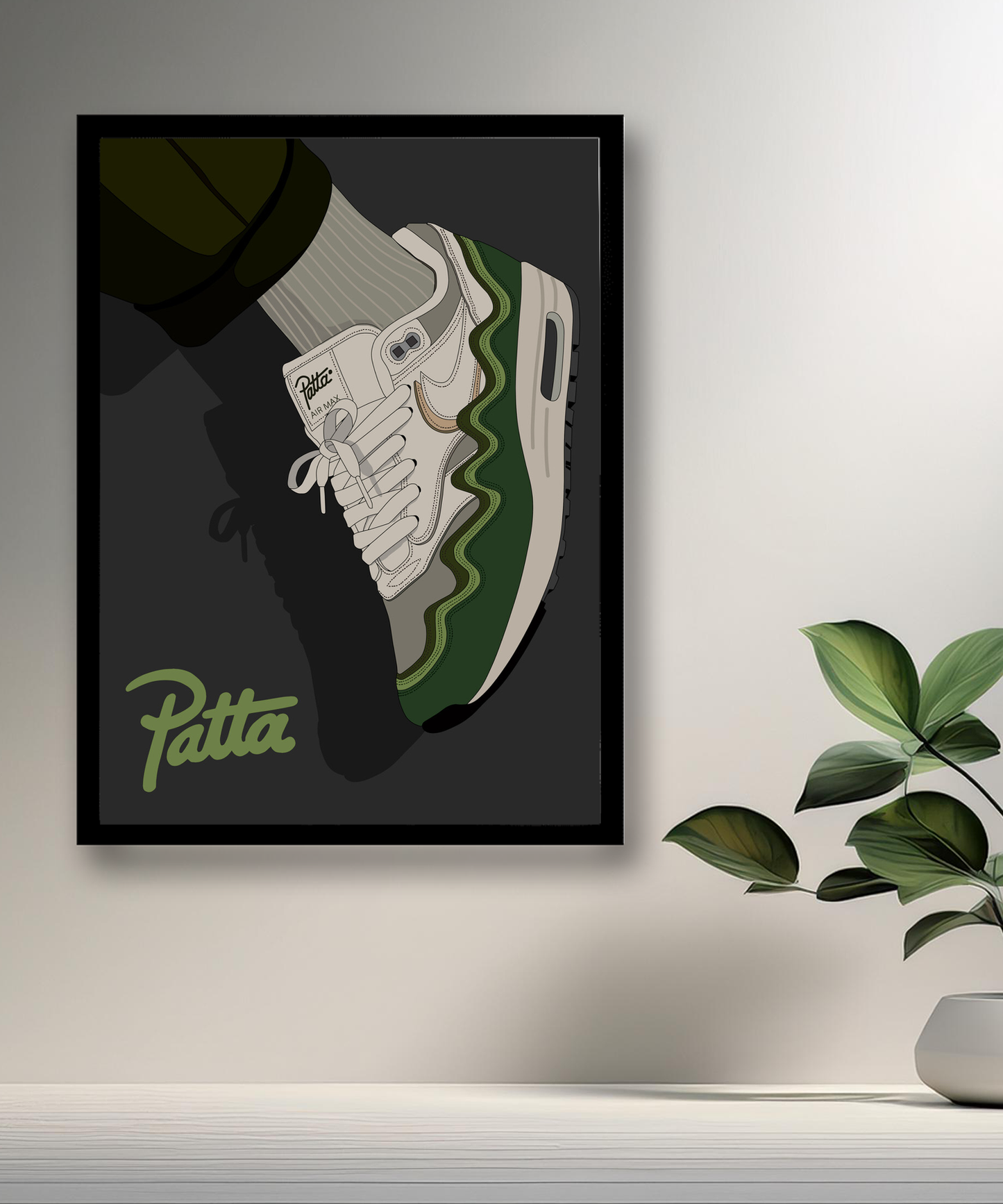 Cadre photo Nike Air Max Patta vert