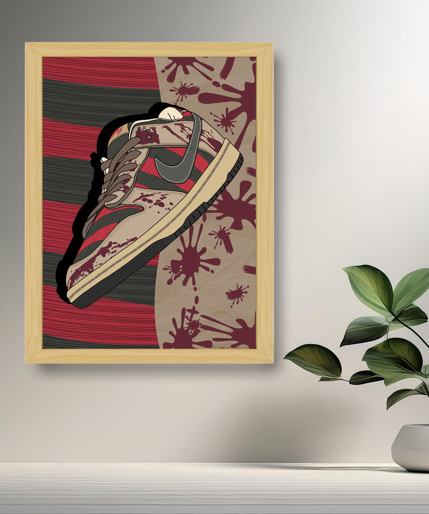 Cadre photo Nike Dunk SB Freddy Krueger
